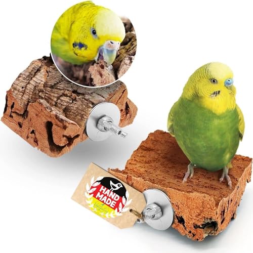 Vogelgaleria® 2 x Kork-Pickstein. Die leckere Alternative zum Kalkstein oder Sepia-Schale, Wellensittich Zubehör Vogelgaleria® 2 x Kork-Pickstein. Die leckere Alternative zum Kalkstein oder Sepia-Schale, Wellensittich Zubehör von Vogelgaleria