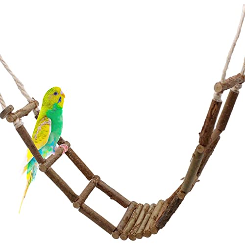 Vogelgaleria® Handgefertigte Vogelleiter für Wellensittich &. Co aus frischem Naturholz | Die Leiter BZW. Hängebrücke ist 80 cm lang und perfekt für den Vogelkäfig geeignet Vogelgaleria® Handgefertigte Vogelleiter für Wellensittich &. Co aus frischem Naturholz | Die Leiter BZW. Hängebrücke ist 80 cm lang und perfekt für den Vogelkäfig geeignet von Vogelgaleria