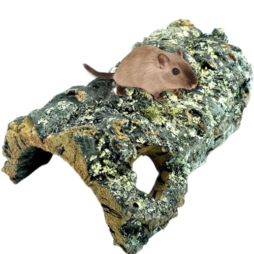 Korktunnel 30cm aus natürlicher, gereinigter Korkrinde mit 2 Löchern - die besonders beliebte Korkröhre für Kleintiere und Reptilien - Terrarium Deko Höhle von Vogelgaleria