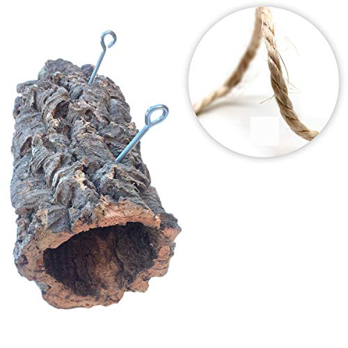 Vogelgaleria® Korkröhre XXL Korktunnel Nager Chinchilla Meerschweinchen Kaninchen Degu Nagertunnel Nagerzubehör von Vogelgaleria