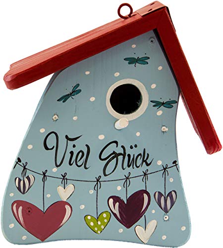 Vogelvilla Nistmini VIEL GLÜCK, eisblau Vogelvilla Nistmini VIEL GLÜCK, eisblau von Vogelvilla