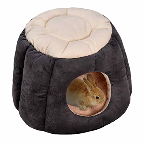 Voiakiu Indoor-Katzenhaus | Faltbare Katzenhöhle mit Matte | Katzenwürfelbett Heimtierbedarf für kleine Hunde Chihuahua Corgi Shiba Inu Outdoor Winter von Voiakiu