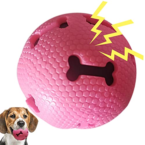 Voiakiu Pet-Ball | Hundespielzeug Apportieren Wurfball | Zahnreinigungsspielzeug aus Gummi mit lustigen Geräuschen Hundekauspielzeug für kleine, mittelgroße und große Rassen von Voiakiu