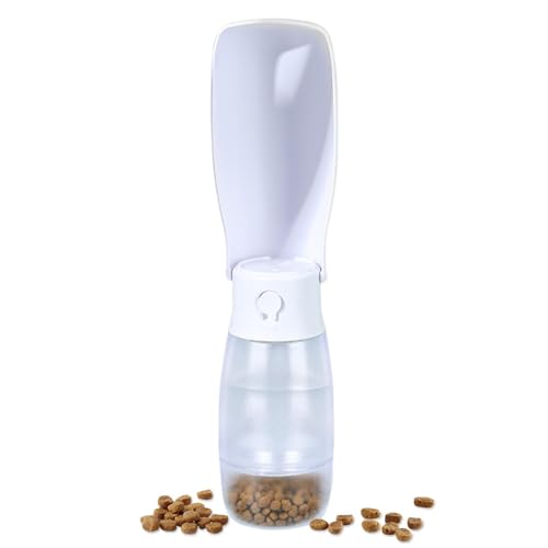Hund Reise Wasserflasche - Haustier Wasserflasche mit Futterbehälter - Faltbare Wasserflasche Welpe Trinknapf Tragbare Hunde Wassernapf für Reisen Wandern Hund Reise Wasserflasche - Haustier Wasserflasche mit Futterbehälter - Faltbare Wasserflasche Welpe Trinknapf Tragbare Hunde Wassernapf für Reisen Wandern von Voihamy