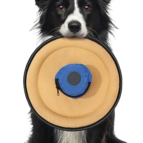 Hunde-Fliegenscheibe, Hundespielzeug, interaktives Spielzeug, Training, Haustierbedarf, Outdoor-Spiele mit Snack-Tasche für Outdoor-Sport, sicher auf den Zähnen Hunde-Fliegenscheibe, Hundespielzeug, interaktives Spielzeug, Training, Haustierbedarf, Outdoor-Spiele mit Snack-Tasche für Outdoor-Sport, sicher auf den Zähnen von Voihamy