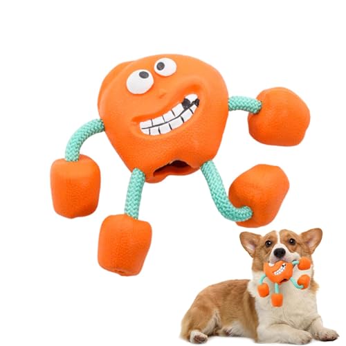 Hundespielzeug aus Hartgummi, quietschendes, unzerstörbares Gummi-Hundespielzeug | lustiges super Kauspielzeug für Aggressive Kauer, interaktives Haustierspielzeug für Zahnreinigung und Hundespielzeug aus Hartgummi, quietschendes, unzerstörbares Gummi-Hundespielzeug | lustiges super Kauspielzeug für Aggressive Kauer, interaktives Haustierspielzeug für Zahnreinigung und von Voihamy