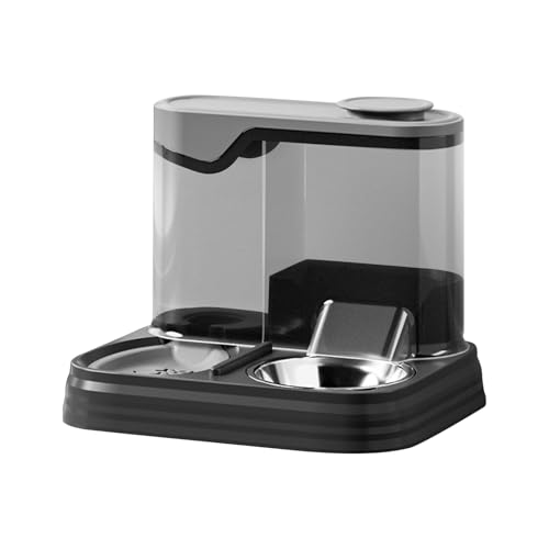 Katzenfutterautomat Mit Integriertem Wasserspender - Automatisches Futter- Und Wassernapf Set Für Hunde,Großvolumige Haustierfütterung Für Urlaub Reisen Zuhause Und Innenbereich Katzenfutterautomat Mit Integriertem Wasserspender - Automatisches Futter- Und Wassernapf Set Für Hunde,Großvolumige Haustierfütterung Für Urlaub Reisen Zuhause Und Innenbereich von Voihamy