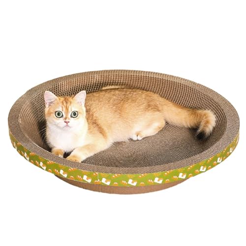 Katzenkratzer aus Pappe | Stabiles Lounge-Nest für Katzen, verstärkte Schalenbetten,Haustierbedarf für Kätzchennest, Wohnzimmer, Balkon, Schlafzimmer, Spielzimmer, Arbeitszimmer Voihamy von Voihamy