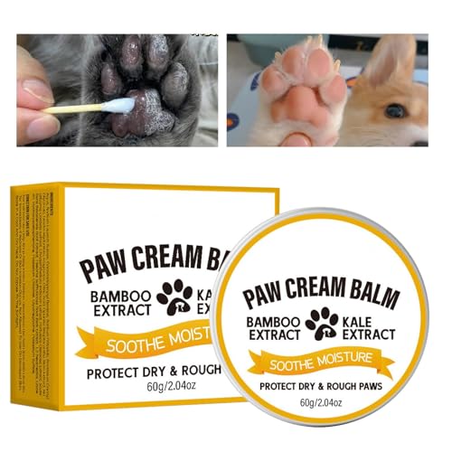 Katzenpfotenbalsam – 60 g Pfotenpflegecreme | Katzenpfoten-Feuchtigkeitscreme, Haustierzubehör, trockener Pfotenbalsam für Hunde, Katzen, Welpen Katzenpfotenbalsam – 60 g Pfotenpflegecreme | Katzenpfoten-Feuchtigkeitscreme, Haustierzubehör, trockener Pfotenbalsam für Hunde, Katzen, Welpen von Voihamy