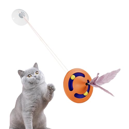 Katzenspielzeug – Feder-Haustier-Spinnspielzeug, niedliches Katzenspielzeug für drinnen und draußen, buntes Kätzchen-Spielzeug für Zuhause, Park Katzenspielzeug – Feder-Haustier-Spinnspielzeug, niedliches Katzenspielzeug für drinnen und draußen, buntes Kätzchen-Spielzeug für Zuhause, Park von Voihamy