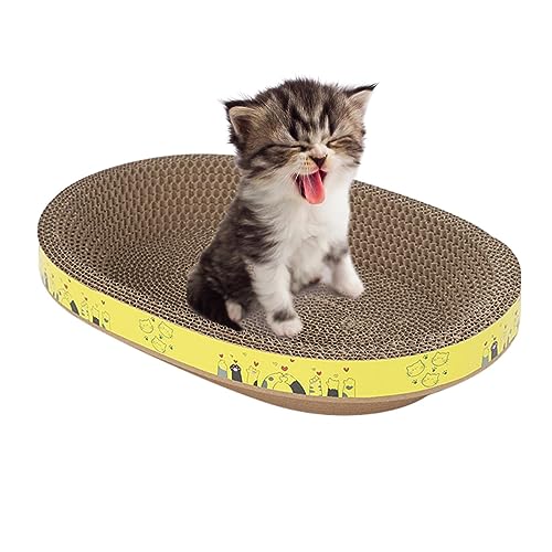 Runder Katzenkratzer, Katzenkratznest, Schalenform, Wellpappe, Spielerisches Kratzspielzeug zum Schutz von Sofa, Teppich, Bett, Wand, Möbeln Runder Katzenkratzer, Katzenkratznest, Schalenform, Wellpappe, Spielerisches Kratzspielzeug zum Schutz von Sofa, Teppich, Bett, Wand, Möbeln von Voihamy
