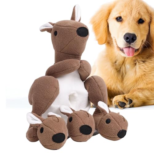 Schnüffelspielzeug - Kängurus Form Schnüffelball für Hunde | Langsames Füttern Hunde-Puzzle-Spielzeug, Quietschendes Hundespielzeug zum Schutz von Möbeln, Hund, Welpe Schnüffelspielzeug - Kängurus Form Schnüffelball für Hunde | Langsames Füttern Hunde-Puzzle-Spielzeug, Quietschendes Hundespielzeug zum Schutz von Möbeln, Hund, Welpe von Voihamy