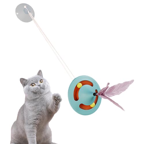Spinnspielzeug für Katzen | Feder-Haustier-Spinnspielzeug, lustiges Haustierspielzeug für Bewegung, drinnen und draußen, niedliches Katzenspielzeug für Zuhause, Park Spinnspielzeug für Katzen | Feder-Haustier-Spinnspielzeug, lustiges Haustierspielzeug für Bewegung, drinnen und draußen, niedliches Katzenspielzeug für Zuhause, Park von Voihamy
