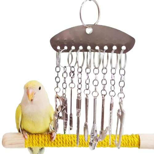 Vogelglocken-Spielzeug für Papageien – Kauspielzeug für Papageien, Papageien, Glocke, Spielzeug, Kauspielzeug für Vögel, Papageien, Kakadu, Ara Vogelglocken-Spielzeug für Papageien – Kauspielzeug für Papageien, Papageien, Glocke, Spielzeug, Kauspielzeug für Vögel, Papageien, Kakadu, Ara von Voihamy