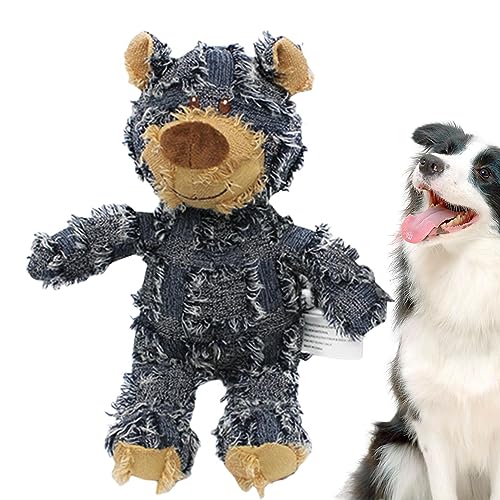 Voihamy Bear Dog Toy - Haustier Plüschbär Spielzeug - Extreme Bear Hundespielzeug - Unzerstörbares Hundespielzeug Bär - Quietschendes Plüsch Hundespielzeug Für Welpen Und Kleine Hunde von Voihamy