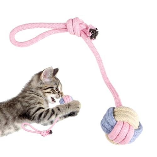 Voihamy Hundeseil-Ball-Schleppspielzeug,Hunde-Schleppball-Seil | Kauwattebällchen | Kauendes Baumwollspielzeug für zahnende Hunde, weiche Kauer-Baumwollbälle, Hundeknotenball-Seilspielzeug für die Voihamy Hundeseil-Ball-Schleppspielzeug,Hunde-Schleppball-Seil | Kauwattebällchen | Kauendes Baumwollspielzeug für zahnende Hunde, weiche Kauer-Baumwollbälle, Hundeknotenball-Seilspielzeug für die von Voihamy