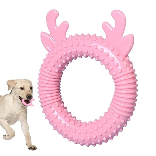 Voihamy Hundespielzeug für Aggressive Kauer | Rutschfestes, Robustes Gummi-Beißspielzeug für Hunde - Lebensmittelechte Beißringe für drinnen und draußen, interaktives Welpenspielzeug für Zuhause von Voihamy