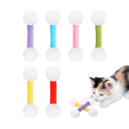 Voihamy Kätzchen Kauhilfe | Wattestäbchen Katzenspielzeug Mit Katzenminze | Sanfte Stäbchen Für Katzen Mit Katzenminze Gegen Langeweile Für Drinnen von Voihamy