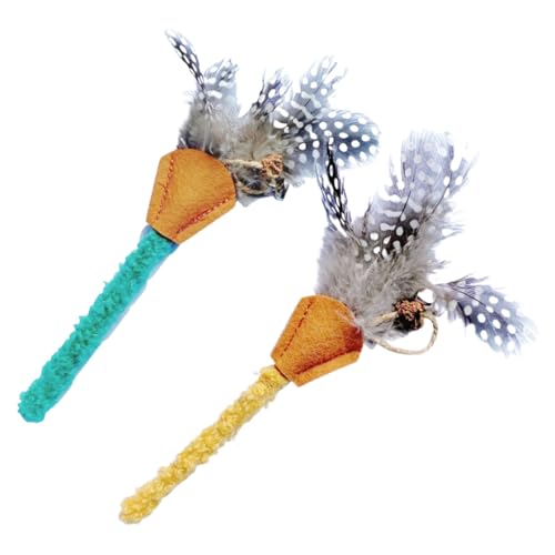 Voihamy Katzen Teaser, Katzenstab,2X Cat Toys | Feder -Zahnen -Anreicherung fördert das Spiel Training und reduziert die Langeweile für Outdoor -Aktivitäten in Innenräumen Voihamy Katzen Teaser, Katzenstab,2X Cat Toys | Feder -Zahnen -Anreicherung fördert das Spiel Training und reduziert die Langeweile für Outdoor -Aktivitäten in Innenräumen von Voihamy