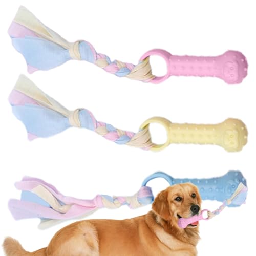 Welpen-Zahnspielzeug – Hundekauspielzeug zum Zahnen – Wiederverwendbarer Ball mit Seil Hundespielzeug, Welpen-Beißring, Hundezahnreinigungsspielzeug zur Linderung von Langeweile Welpen-Zahnspielzeug – Hundekauspielzeug zum Zahnen – Wiederverwendbarer Ball mit Seil Hundespielzeug, Welpen-Beißring, Hundezahnreinigungsspielzeug zur Linderung von Langeweile von Voihamy
