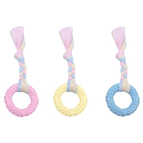 Welpen-Zahnspielzeug | Weiche -Welpen-Zahnstäbchen, wiederverwendbarer Ball mit Seil, Hundespielzeug, Welpen-Beißring, Hundezahnreinigungsspielzeug zur Linderung von Langeweile Welpen-Zahnspielzeug | Weiche -Welpen-Zahnstäbchen, wiederverwendbarer Ball mit Seil, Hundespielzeug, Welpen-Beißring, Hundezahnreinigungsspielzeug zur Linderung von Langeweile von Voihamy