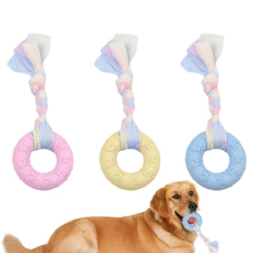 Welpenkauspielzeug | Hundekauspielzeug für Welpen | Wiederverwendbarer Ball mit Seil Hundespielzeug Welpe Beißring Hund Zähne Reinigung Spielzeug zur Linderung von Langeweile Welpenkauspielzeug | Hundekauspielzeug für Welpen | Wiederverwendbarer Ball mit Seil Hundespielzeug Welpe Beißring Hund Zähne Reinigung Spielzeug zur Linderung von Langeweile von Voihamy