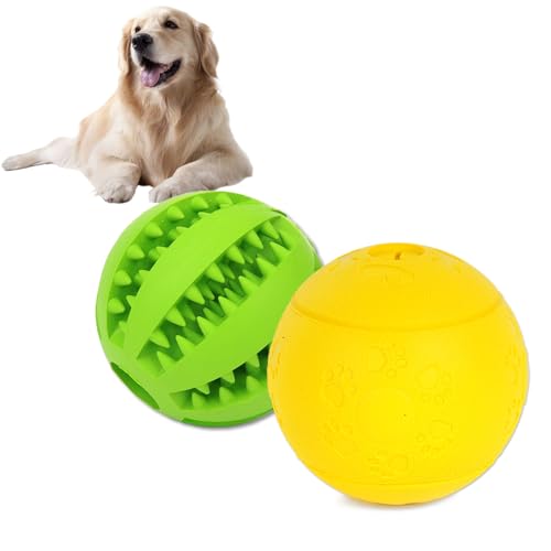 Volacopets Hunde-Puzzle-Spielzeug, Leckerli- und Zahnbälle, interaktives Leckerli-Dosierspielzeug für Hunde, langlebiges Welpenspielzeug zum Zahnen kleiner Hunde, Gummi-Zahnbälle, langsamer Feeder, Volacopets Hunde-Puzzle-Spielzeug, Leckerli- und Zahnbälle, interaktives Leckerli-Dosierspielzeug für Hunde, langlebiges Welpenspielzeug zum Zahnen kleiner Hunde, Gummi-Zahnbälle, langsamer Feeder, von Volacopets