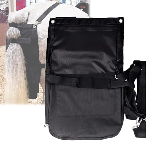 Vollacury Pferdemist-Auffangbeutel, Windel-Mist-Auffangbeutel für Pferde, Aufbewahrungstasche für Ponykot, wasserdichte Wickeltaschen für Pferde, Pferdekotsammler für Reitplätze und Gärten(M) von Vollacury