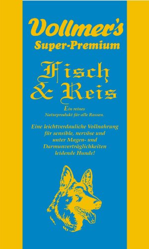 Vollmer's 37086 Hundefutter Fisch und Reis 5 kg von Vollmer's