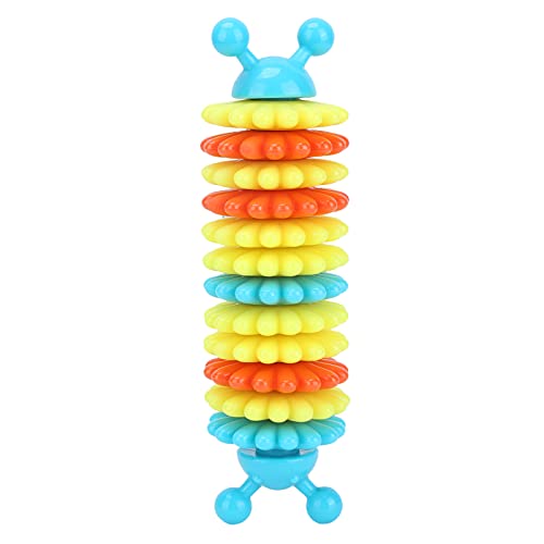 Bissfestes Spielzeug in Raupenform, Spielzeug zum Zähneknirschen für Haustiere(Blue) von Voluxe