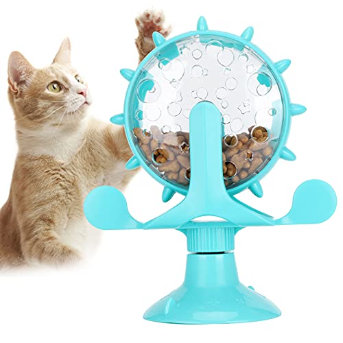 Haustierspielzeug, Interesse Rotation Katzen Puzzle Spielzeug für Katze(Blue) von Shanrya