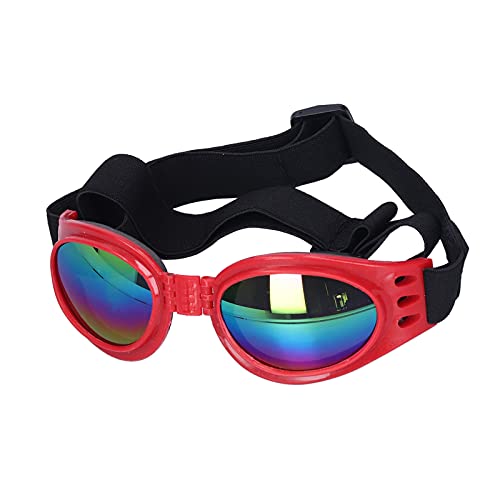 Pet Anti-Brille, Plastik-Sonnenbrille für Haustiere für Haustiere, tägliche Notwendigkeiten für Heimtierbedarf für Vieh(red, Love Type) von Voluxe