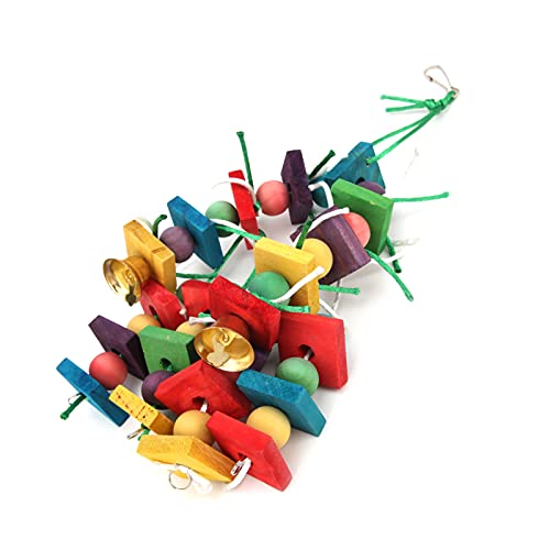 Sittich-Spielzeug, genießen Sie mehr glückliche Zeit Fester Metallhaken Mehrfarbiges Sittich-Kauspielzeug Aras Haustiervögel(String-Typ) von Voluxe