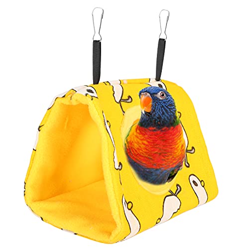 Vogelhängebett, praktisch bequem bequem Papageien-Hängematte für Vögel für kleine Haustiere(M, Duck+Yellow Bottom) von Voluxe