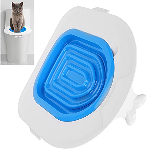 Voluxe Haustier Katzentoilettensitz, Haustier Katzentoilettensitz Katzentoilettentrainer mit 5 X Toilettenauflage für Katzentoilette X von Voluxe