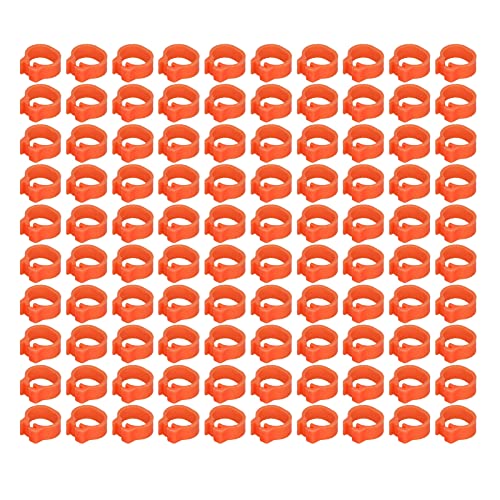 Voluxe Taubenbeinringe, 0,51x0,47x0,20in Taubenfußring zur Identifizierung und Markierung von Tauben(Orange) von Voluxe