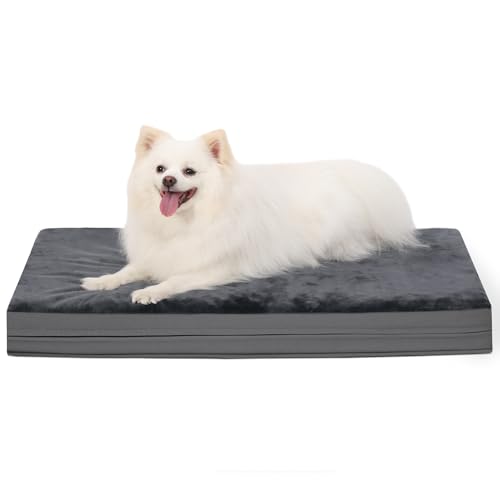 Vonabem Wasserdichtes Hundebett für mittelgroße Hunde, waschbar, orthopädisches Hundebett mit abnehmbarem Bezug, Schaumstoff-Haustierbett, Hundematratze, 76,2 cm, 73,7 x 45,7 cm, Grau Vonabem Wasserdichtes Hundebett für mittelgroße Hunde, waschbar, orthopädisches Hundebett mit abnehmbarem Bezug, Schaumstoff-Haustierbett, Hundematratze, 76,2 cm, 73,7 x 45,7 cm, Grau von Vonabem