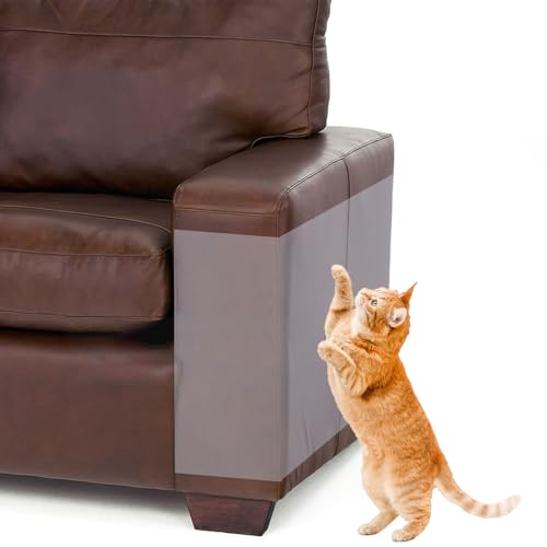 Katze Kratzschutz, 10er Pack Katzen Kratzschutz für Möbel mit Selbstklebender Kratzschutz Folie, Transparente Kratzschutzfolie für Katzen & Hunde für Möbel Couch Tür Wand Kratzabwehr(43x30cm) von Vonsera