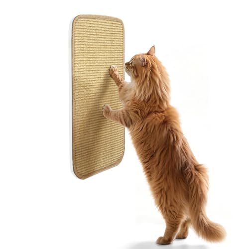 Kratzmatte Katze, Kratzbretter Katze Wand,Sisal Teppich Katzen für Katzen, Selbsthaftender Kratzwand für Katzen Selbstklebend, Sisalteppich Katzen Kratzbrett,50x25cm,Beige Kratzmatte Katze, Kratzbretter Katze Wand,Sisal Teppich Katzen für Katzen, Selbsthaftender Kratzwand für Katzen Selbstklebend, Sisalteppich Katzen Kratzbrett,50x25cm,Beige von Vonsera