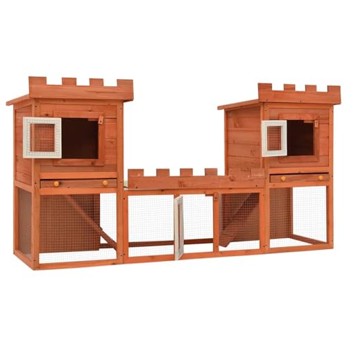 Vopese 2-Etagen-Kaninchenstall aus Kiefernholz mit Drahtgitter - Geeignet für kleine Haustiere - Grün - 192 x 50 x 101 cm Model170174 Vopese 2-Etagen-Kaninchenstall aus Kiefernholz mit Drahtgitter - Geeignet für kleine Haustiere - Grün - 192 x 50 x 101 cm Model170174 von Vopese