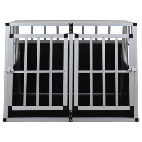 Vopese Aluminium und MDF Hundekäfig - Silber, 94x88x69 cm, für Auto-Kofferraum mit 2 Türen Model170665 Vopese Aluminium und MDF Hundekäfig - Silber, 94x88x69 cm, für Auto-Kofferraum mit 2 Türen Model170665 von Vopese