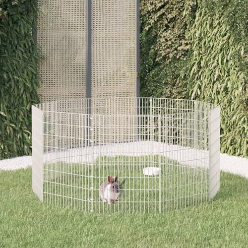 Vopese Freilaufgehege 10-teilig 54x80 cm Verzinktes Eisen Tiergehege Model171579 von Vopese