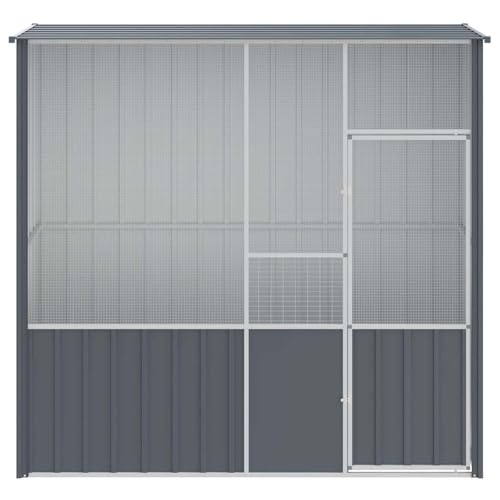 Vopese Große Vogelvoliere Anthrazit Verzinkter Stahl 215x78x200cm für Vögel und Kleintiere - Sicherheit und Komfort Model172344 Vopese Große Vogelvoliere Anthrazit Verzinkter Stahl 215x78x200cm für Vögel und Kleintiere - Sicherheit und Komfort Model172344 von Vopese