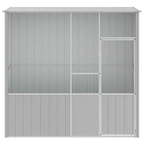 Vopese Große Vogelvoliere aus verzinktem Stahl, 215x78x200 cm, für Vögel und Kleintiere - Sicherheitstür und großes Sichtfenster Model172345 Vopese Große Vogelvoliere aus verzinktem Stahl, 215x78x200 cm, für Vögel und Kleintiere - Sicherheitstür und großes Sichtfenster Model172345 von Vopese