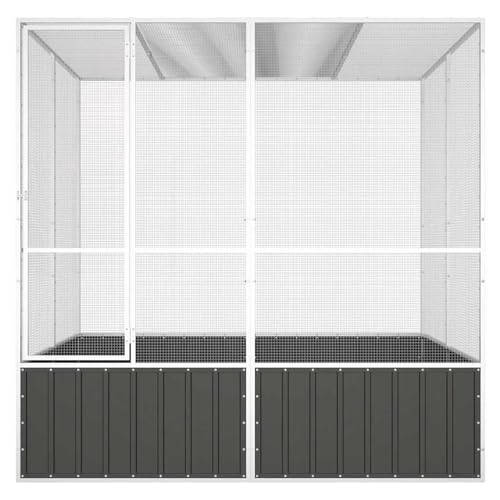 Vopese Großer Vogelkäfig Anthrazit | Verzinkter Stahl | 213,5 x 217,5 x 211,5 cm | Spiel- und Trainingsparadies für Vögel Model171549 Vopese Großer Vogelkäfig Anthrazit | Verzinkter Stahl | 213,5 x 217,5 x 211,5 cm | Spiel- und Trainingsparadies für Vögel Model171549 von Vopese