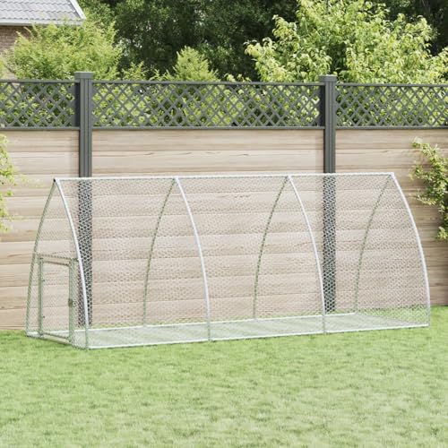 Vopese Hasenstall Silbern 300x105x120 cm Verzinkter Stahl Haustierkäfig Model3281528 von Vopese