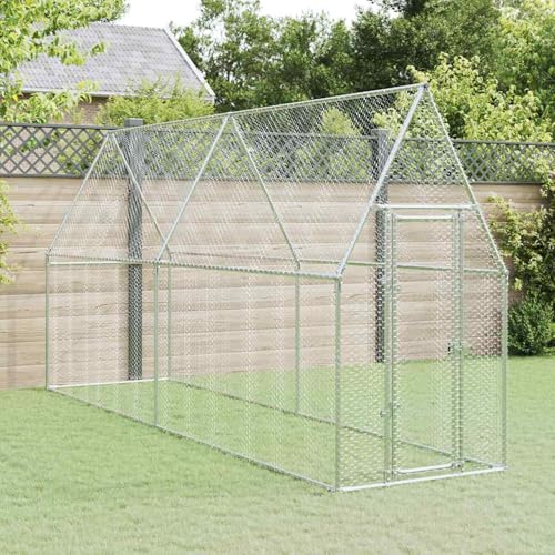 Vopese Hühnerkäfig Silbern 400x100x190 cm Verzinkter Stahl Hühnerstall Model172551 Vopese Hühnerkäfig Silbern 400x100x190 cm Verzinkter Stahl Hühnerstall Model172551 von Vopese