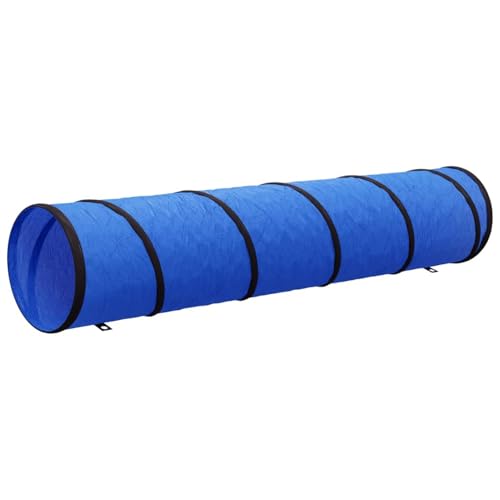 Vopese Hundetunnel Blau Ø 40x200 cm Polyester Spielmöglichkeiten im Freien Model172189 von Vopese