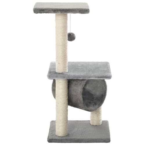Vopese Katzen-Kratzbaum Grau 30x30x65cm - Spielball, Plattformen, Ruhezonen, für Kätzchen Model170546 Vopese Katzen-Kratzbaum Grau 30x30x65cm - Spielball, Plattformen, Ruhezonen, für Kätzchen Model170546 von Vopese