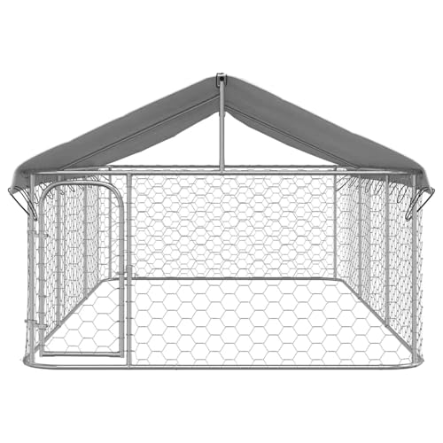 Vopese Outdoor-Hundezwinger Silbern | Verzinkter Stahl, 100% Polyethylen | 400x200x150 cm | Für Sicherheit & Spiel Model171499 Vopese Outdoor-Hundezwinger Silbern | Verzinkter Stahl, 100% Polyethylen | 400x200x150 cm | Für Sicherheit & Spiel Model171499 von Vopese
